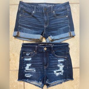 2 pair Abercrombie & Fitch Denim Shorts Size 2